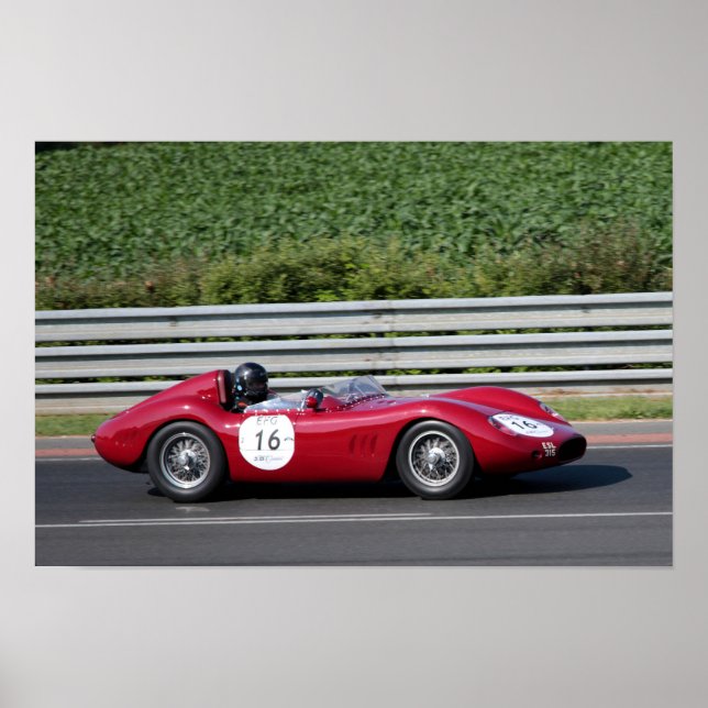 Poster Maserati 250 S Le Mans Classic (Frente)