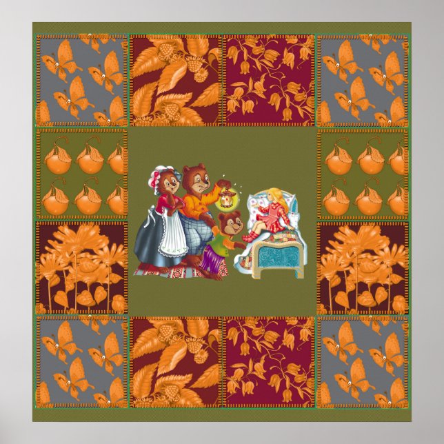 Poster Masha e 3 contos de fadas (Frente)