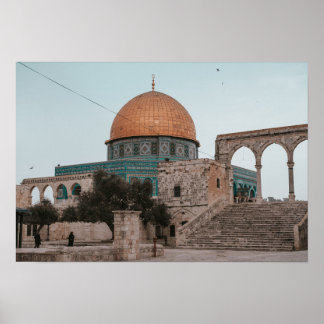 Poster Masjid Al Aqsa Palestina Muro Islâmico