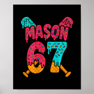 Poster Mason 67 Design de Meme de Venda de Sorvete Divert