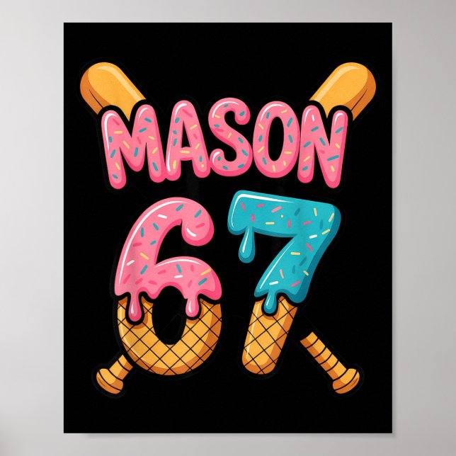 Poster Mason 67 Ice Cream Drip Baseball  (Frente)