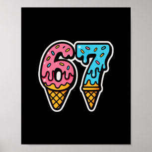 Poster Mason 67 Sorvete Meme Fofo Seis Sete