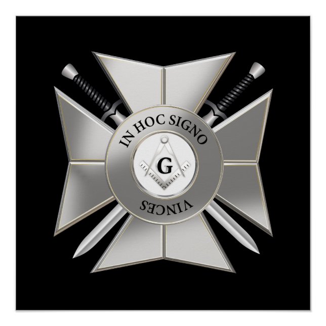 Póster Masonic cross (Frente)