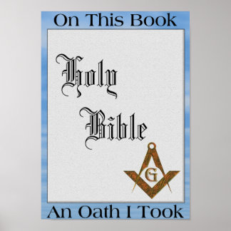Póster Masonic Oath