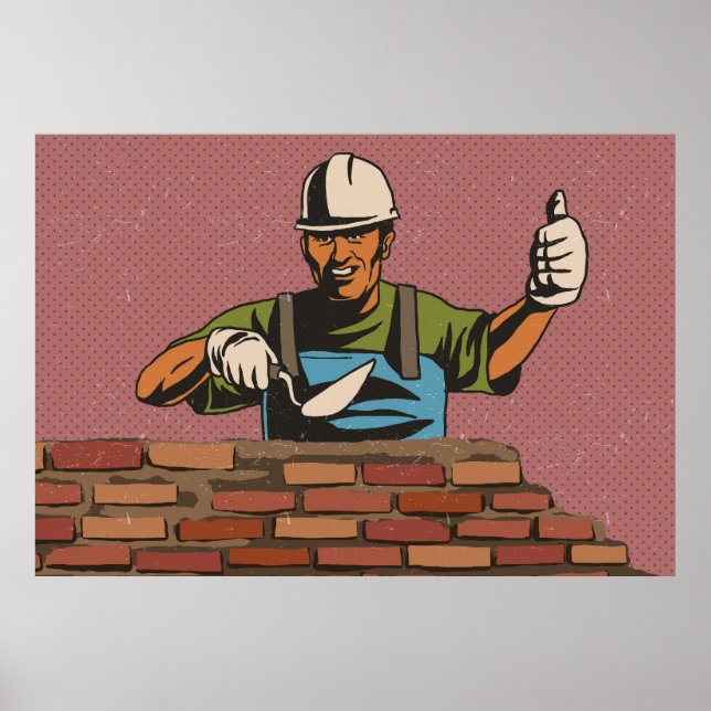 Poster Masonry Worker (Frente)