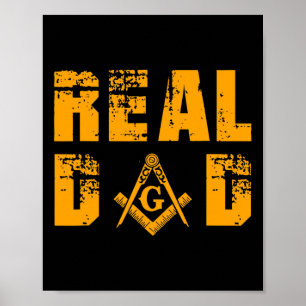 Poster Masons Real Pai Masonic Mason Independência do Pai