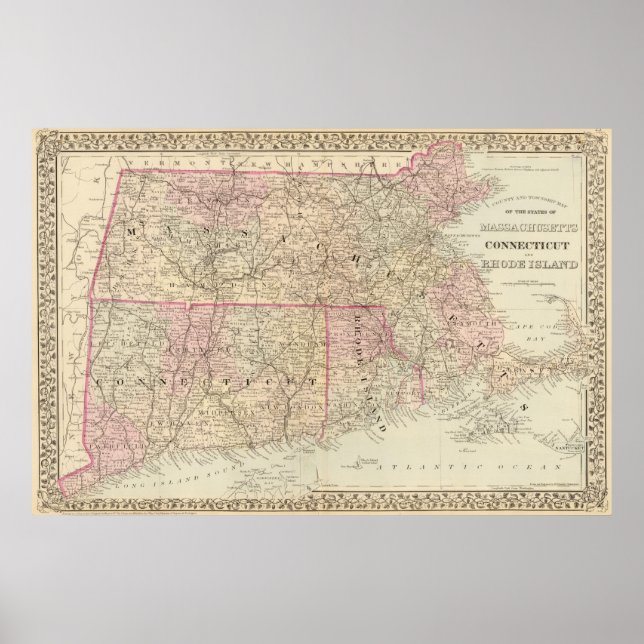 Póster Massa, Conn, RI 2 (Frente)