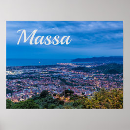 Poster Massa Itália Massa-Carrara Toskana Panorama