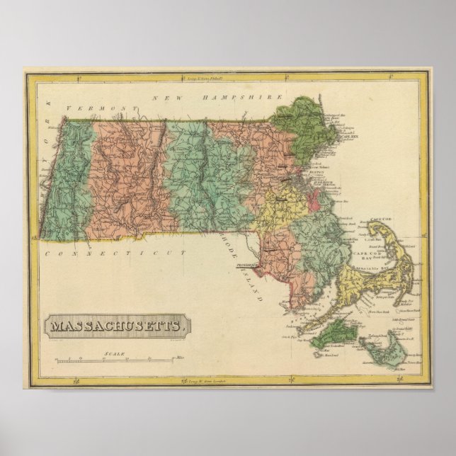 Poster Massachusetts 3 (Frente)