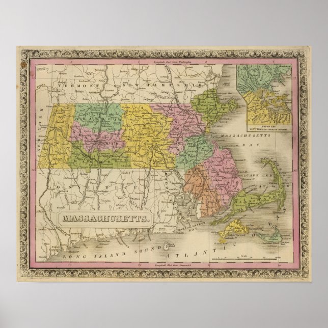 Póster Massachusetts 8 (Frente)