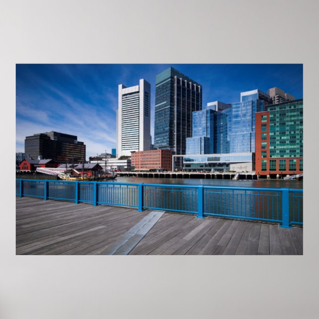 Poster Massachusetts, Boston, Banco da Reserva Federal (Frente)