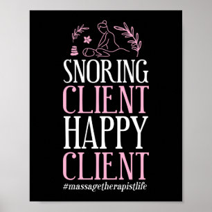 Poster Massage Therapist Massage Therapist Sroning Client