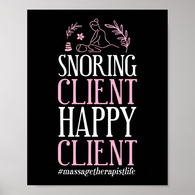 Poster Massage Therapist Massage Therapist Sroning Client (Frente)