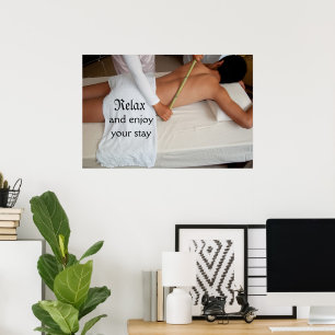 Poster Massagem de bambu em reforços