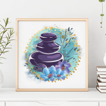 Massagem Terapista Salon Spa Stylist Zen Stones