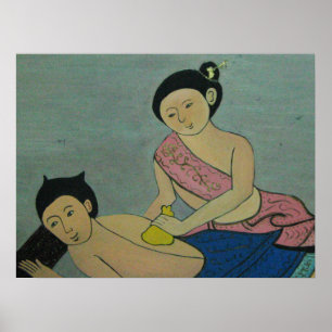 Póster Massagem tradicional tailandesa