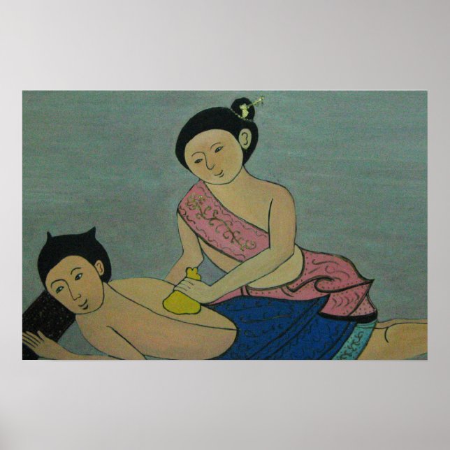 Poster Massagem tradicional tailandesa (Frente)