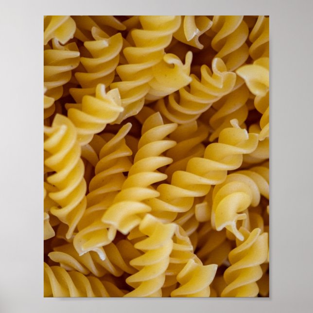 Poster Massas alimentícias fusilli (Frente)
