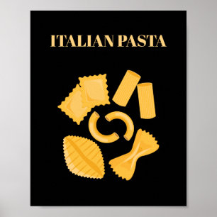 Poster Massas alimentícias italianas