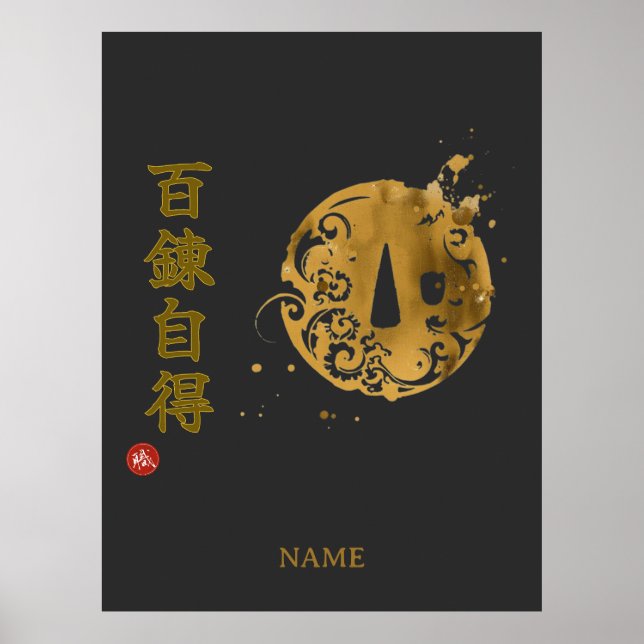 Poster Mastery (Hyakuren Jitoku) Kanji (Frente)
