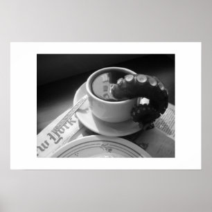 Poster Mata de café com tentáculo