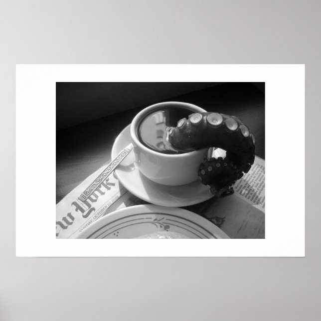 Poster Mata de café com tentáculo (Frente)