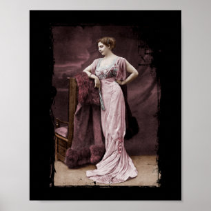 Póster Mata Hari no vestido do teatro