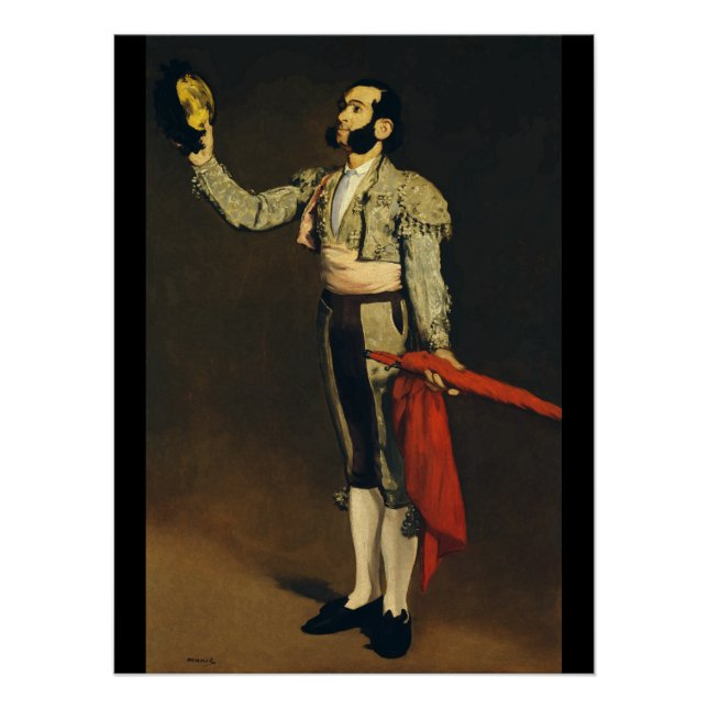 Póster Matador espanhol por Edouard Manet (Frente)
