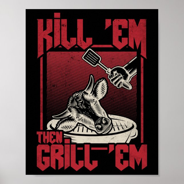 Poster Matar Em Grill Em Churrasco (Frente)