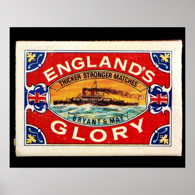 Poster matchbox Inglaterra glory (Frente)