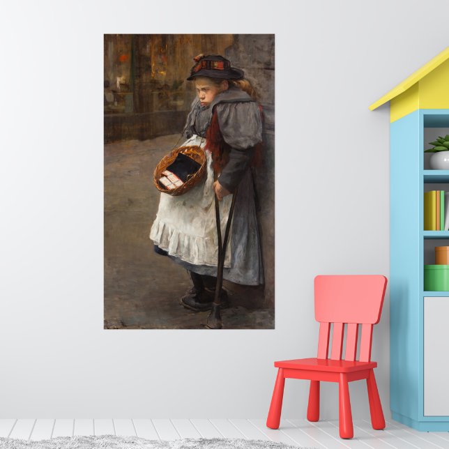 Poster Matchstick Girl pobres deficiente mercados na rua (Berçário 1)
