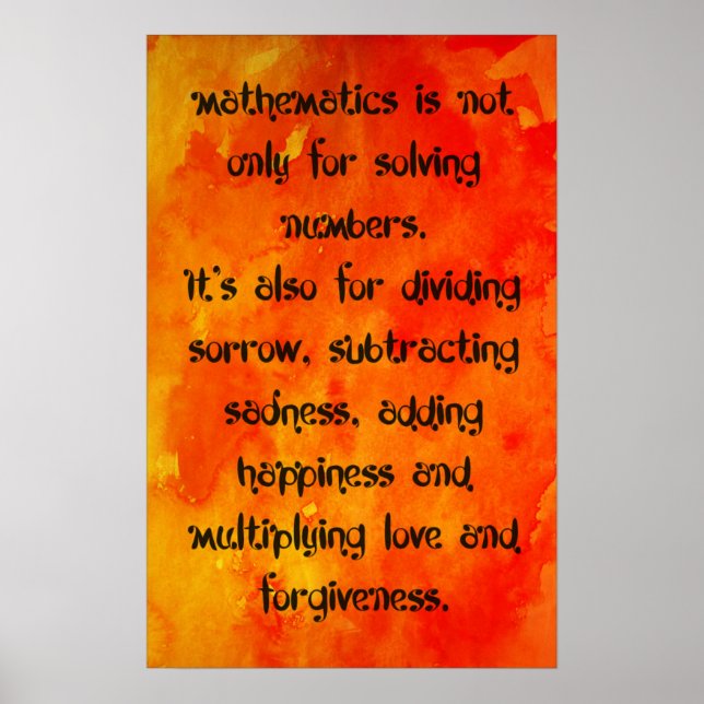 Póster Matemática (Frente)