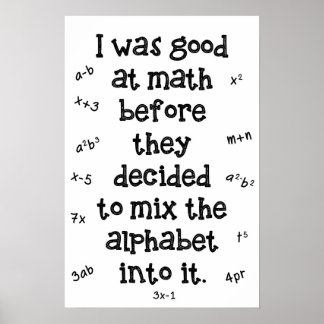 Poster Matemática antes do alfabeto