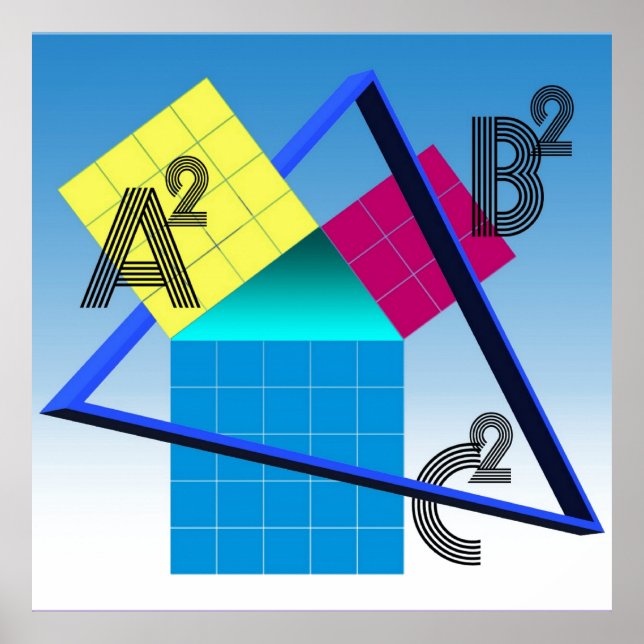 Poster Matemática Colorida (Frente)