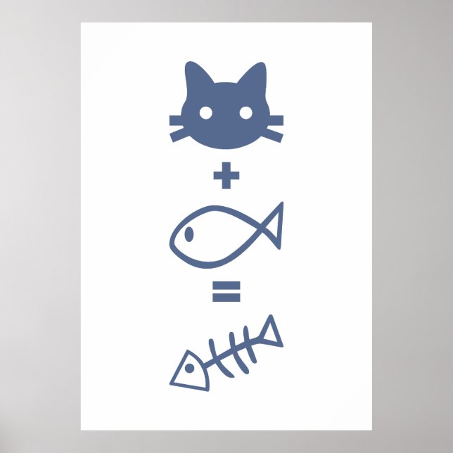 Poster Matemática de gatos (Frente)