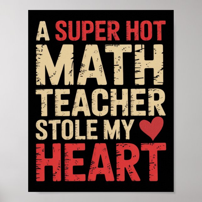 Poster Matemática Divertida Uma Professora de Matemática  (Frente)