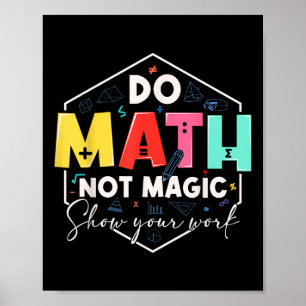Poster Matemática Divertida Volta às Aulas Faça Cálculos