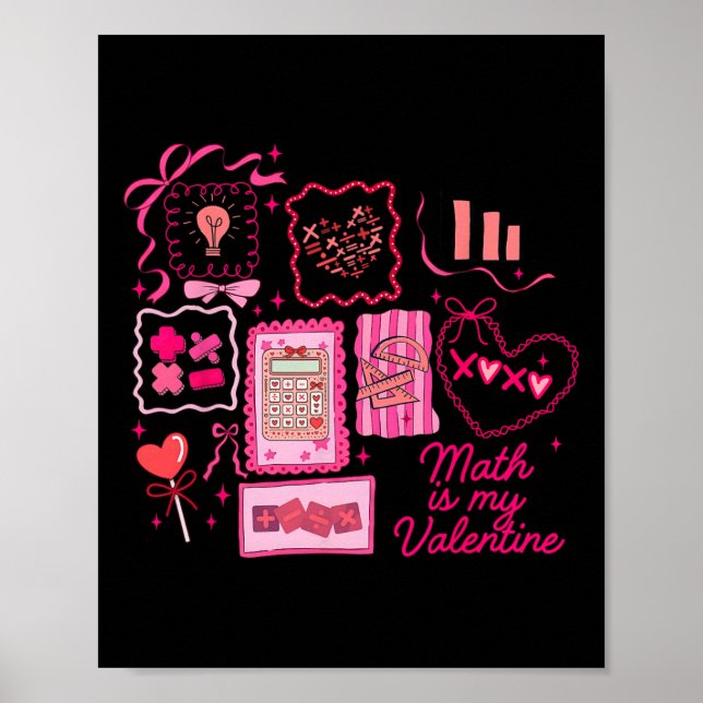 Poster Matemática do Selo Rosa é Minha Matemática de Vale (Frente)