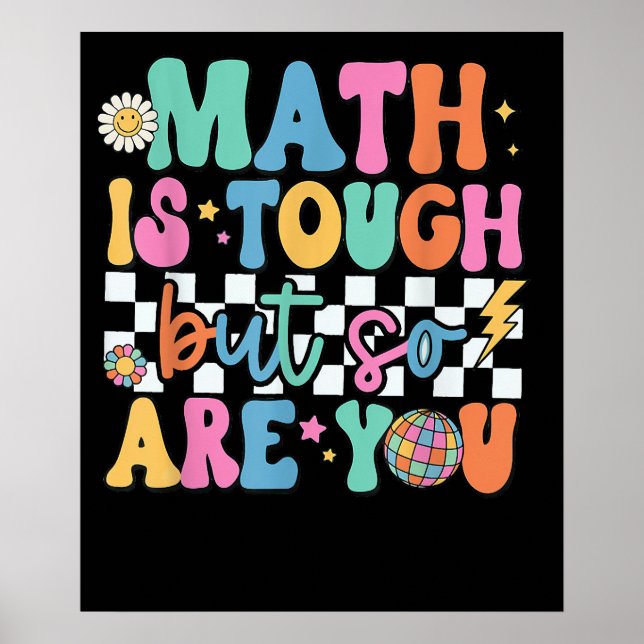 Poster Matemática é difícil, mas você também é professor  (Frente)