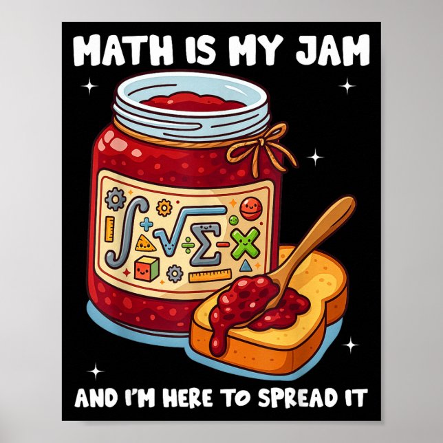 Poster Matemática É Minha Paixão E Estou Aqui Para Difund (Frente)