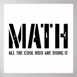 Póster Matemática e miúdos legal