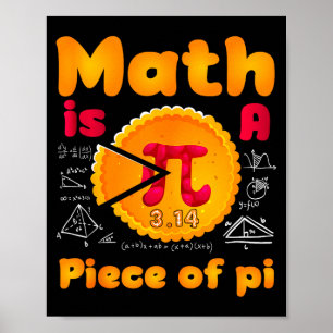 Poster Matemática É Um Pedaço De Torta Feliz Dia Do Pi Ma