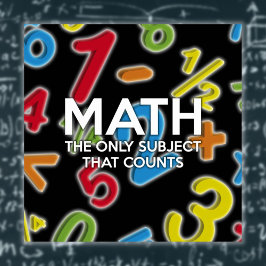 Poster Matemática Moderna A única matéria que conta citaç