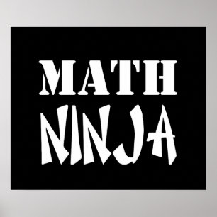 Póster Matemática Ninja