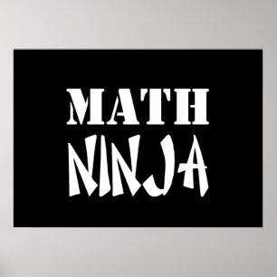 Póster Matemática Ninja
