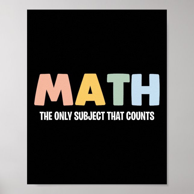 Poster Matemática o Único Assunto Que Conta - Chá de Mate (Frente)