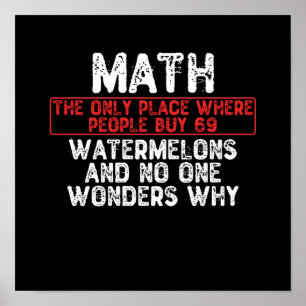 Poster Matemática. O Único Local Onde A Pessoas Comprar