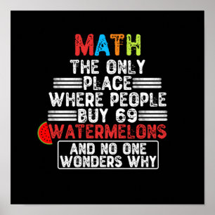 Poster Matemática O Único Local Onde O Pessoas Comprar 