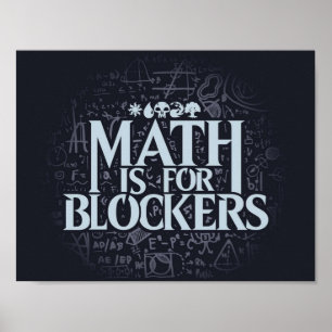 Poster Matemática para Bloqueadores Edição de Artefato