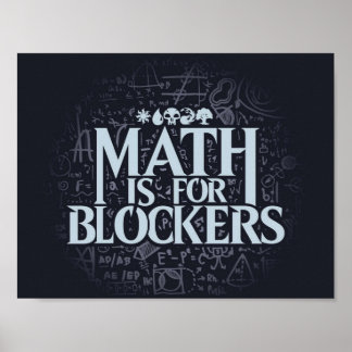 Poster Matemática para Bloqueadores Edição de Artefato